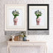 Chinoiserie Tulips White, Hyacinth Blue, Red Vase, Art Print | Canvas 11x14inch