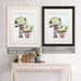 Chinoiserie Flower Duo 3, Red, Art Print | Canvas 11x14inch