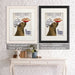 Border Terrier Pasta Cream, Dog Art Print, Wall art | Framed Black