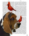 Basset Hound and Birds