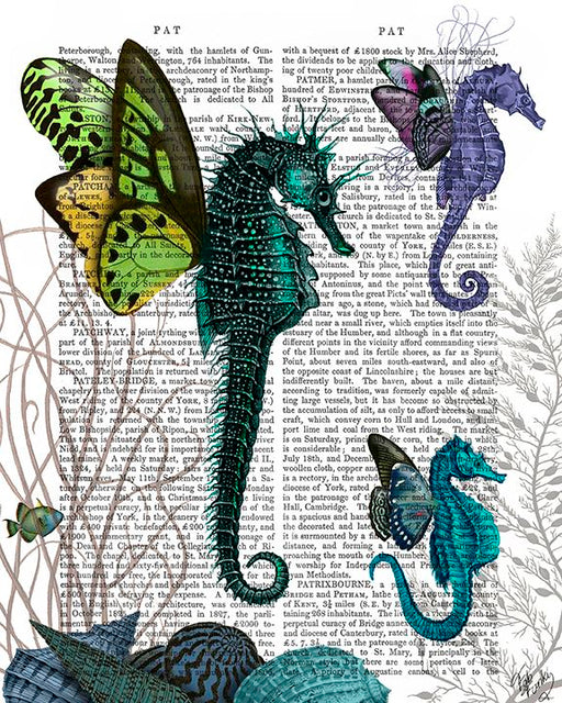 Seahorse Trio With Wings