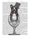 French Bulldog in Wine Glass