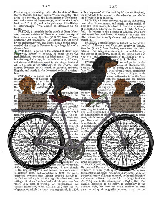 Dachshunds on Bicycle