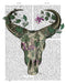 Cow Skull and Passion Flowers