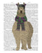 Llama with Purple Scarf