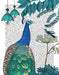 Peacock Garden 2 on Gold