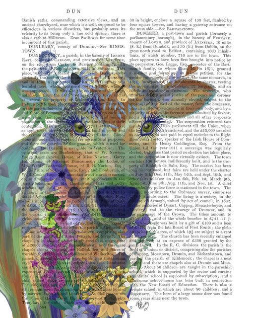 FabFunky Fantastic Florals Cow