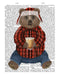 FabFunky Lumberjack Bear Latte