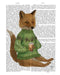 FabFunky Fox in Sweater with Latte