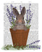 FabFunky Bunny Rabbit In Lavender Pot