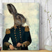 Lieutenant Hare, Art Print, Canvas Wall Art | Canvas 18x24inch
