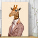 Regency Giraffe, Art Print, Canvas Wall Art