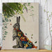 Hare with Butterfly Cloak, Art Print, Canvas Wall Art