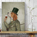 Beagle Wine Snob, Dog Art Print, Wall art | Canvas 11x14inch