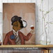 Boxer Wine Snob, Dog Art Print, Wall art | Canvas 11x14inch