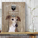 Greyhound, Dog Au Vin, Dog Art Print, Wall art | Canvas 11x14inch