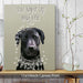 Labrador Black, You Light Up, Dog Art Print, Wall art | Canvas 11x14inch