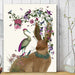 Hare Birdkeeper and Heron, Art Print, Canvas Wall Art | Print 18x24inch
