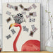Flamingo and Cards, Art Print, Canvas Wall Art