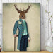 Flamboyant Deer, Art Print, Canvas Wall Art | Print 18x24inch