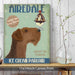 Airedale Ice Cream, Dog Art Print, Wall art | Canvas 11x14inch