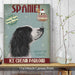 Springer Spaniel, Black and White, Ice Cream, Dog Art Print, Wall art | Canvas 11x14inch