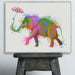 Elephant Rainbow Splash, Art Print, Canvas Wall Art