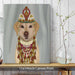 Labrador Yellow and Tiara, Portrait, Dog Art Print, Wall art | Canvas 11x14inch