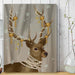 Deer with Gold Bells, Art Print, Canvas Wall Art | Print 18x24inch