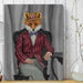 Fox 1920s Gentleman, Art Print, Canvas Wall Art | Print 18x24inch