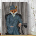 Fox 1930s Gentleman, Art Print, Canvas Wall Art | Print 18x24inch
