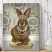 Rabbit and Pearls, Full, Art Print, Canvas Wall Art | Print 18x24inch