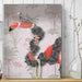 Flamingo and Pearls, Portrait, Bird Art Print, Wall Art | Print 24x36in
