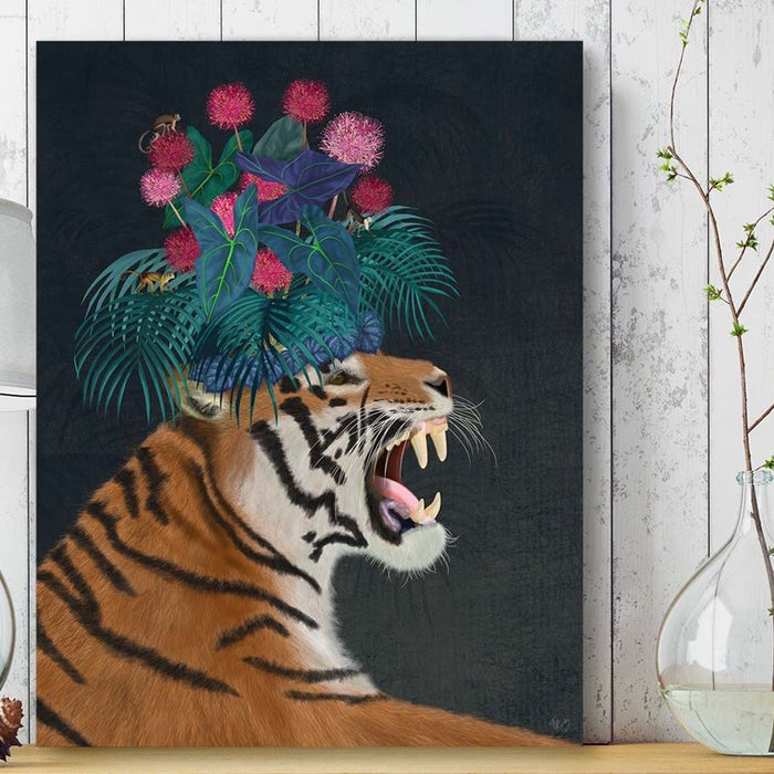 Hot House Tiger 1, Art Print, Canvas Wall Art