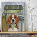Beagle Surf Shack, Dog Art Print, Wall art | Canvas 11x14inch