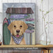 Labrador Yellow Surf Shack, Dog Art Print, Wall art | Canvas 11x14inch