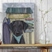 Labrador Black Surf Shack, Dog Art Print, Wall art | Canvas 11x14inch