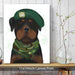 Rottweiler Military Dog, Dog Art Print, Wall art | Canvas 11x14inch