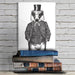 Portrait of Badger in Checked Waistcoat, Limited Edition Print of drawing | Ltd Ed Canvas 28x40inch