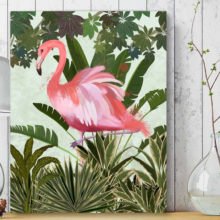 Hot House Flamingo 2, Bird Art Print, Wall Art | Print 24x36in
