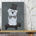 Maltese with Top Hat, Dog Art Print, Wall art | Canvas 11x14inch