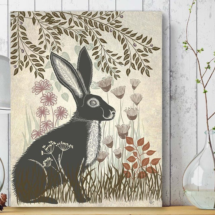 Country Lane Hare 1, Earth, Art Print | Print 18x24inch