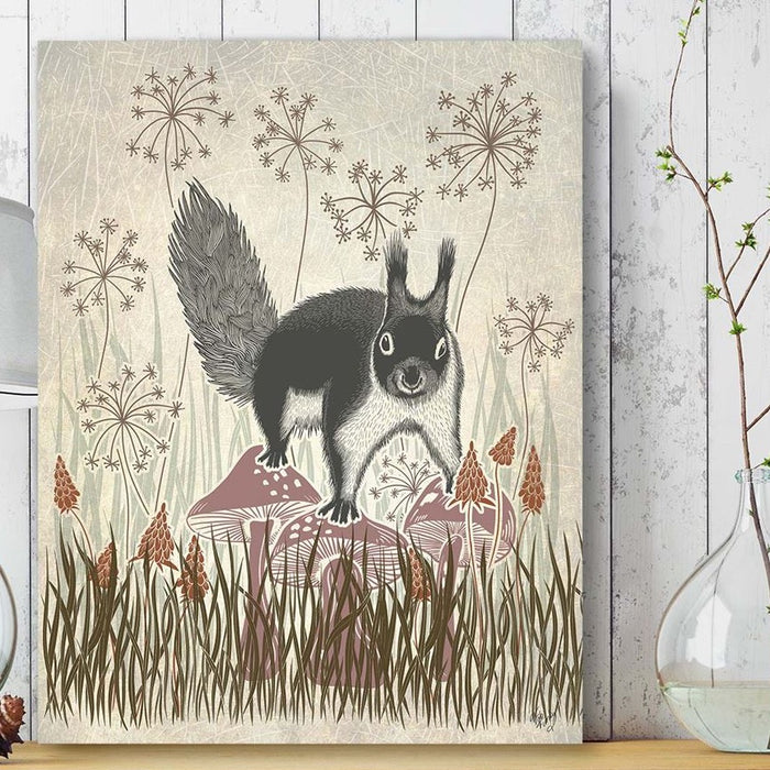Country Lane Squirrel 3, Earth, Art Print | Print 24x36in