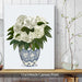 Chinoiserie Peonies White, Blue Vase, Art Print | Framed Black
