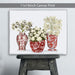 Chinoiserie Flower Trio 3, Red, Art Print | Framed Black
