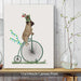 Pug on Penny Farthing, Dog Art Print, Wall art | Canvas 11x14inch