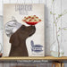 Labrador Brown Pasta Cream, Dog Art Print, Wall art | Canvas 11x14inch