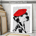 Dalmatian With Red Beret