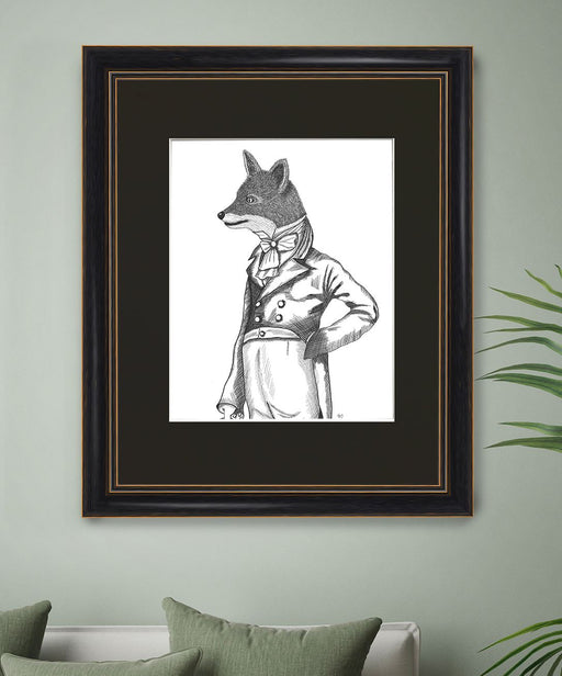 Portrait of Dandy Fox, Limited Edition Print of drawing | Ltd Ed Print 18x24inch